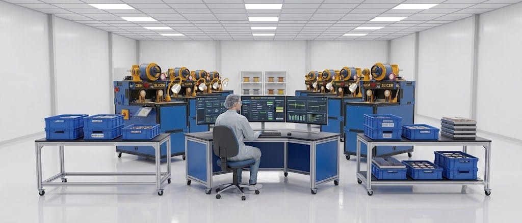 Autonomous Diamond Wire Cutting Farm