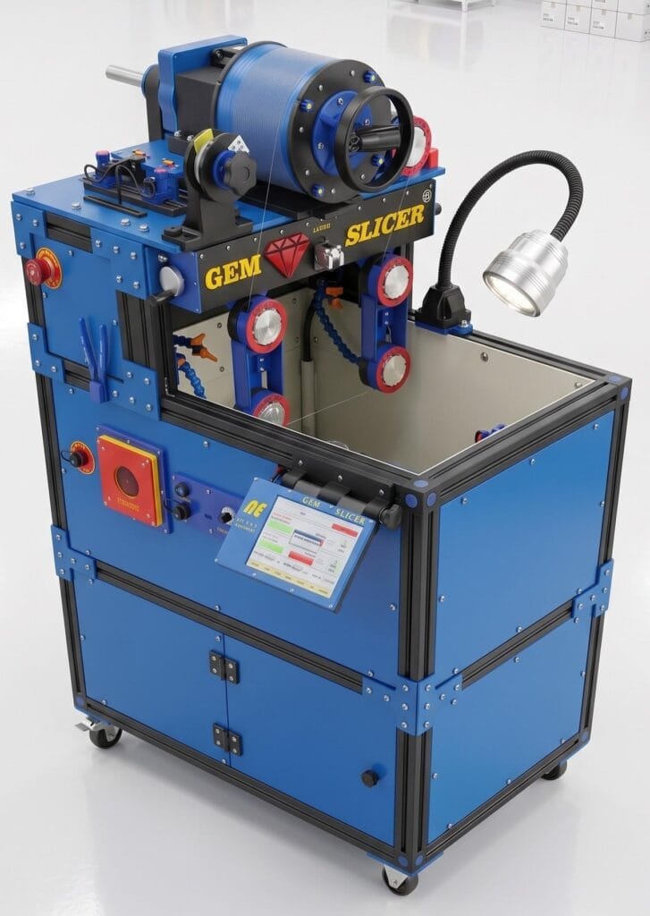 Gem Slicer Standard floor-standing diamond wire saw