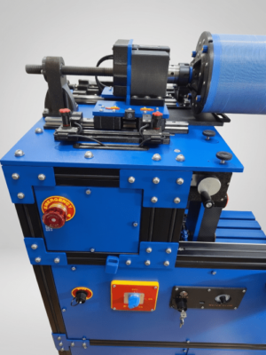 Gem Slicer Standard diamond wire saw with the top cover open